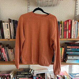 Peach Frank & Oak french terry sweatshirt basic raglan